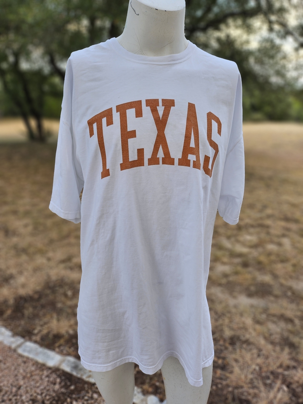Comfort Wash 100% Thick Cotton White UT Texas Graphic Tee - Men's 2XL